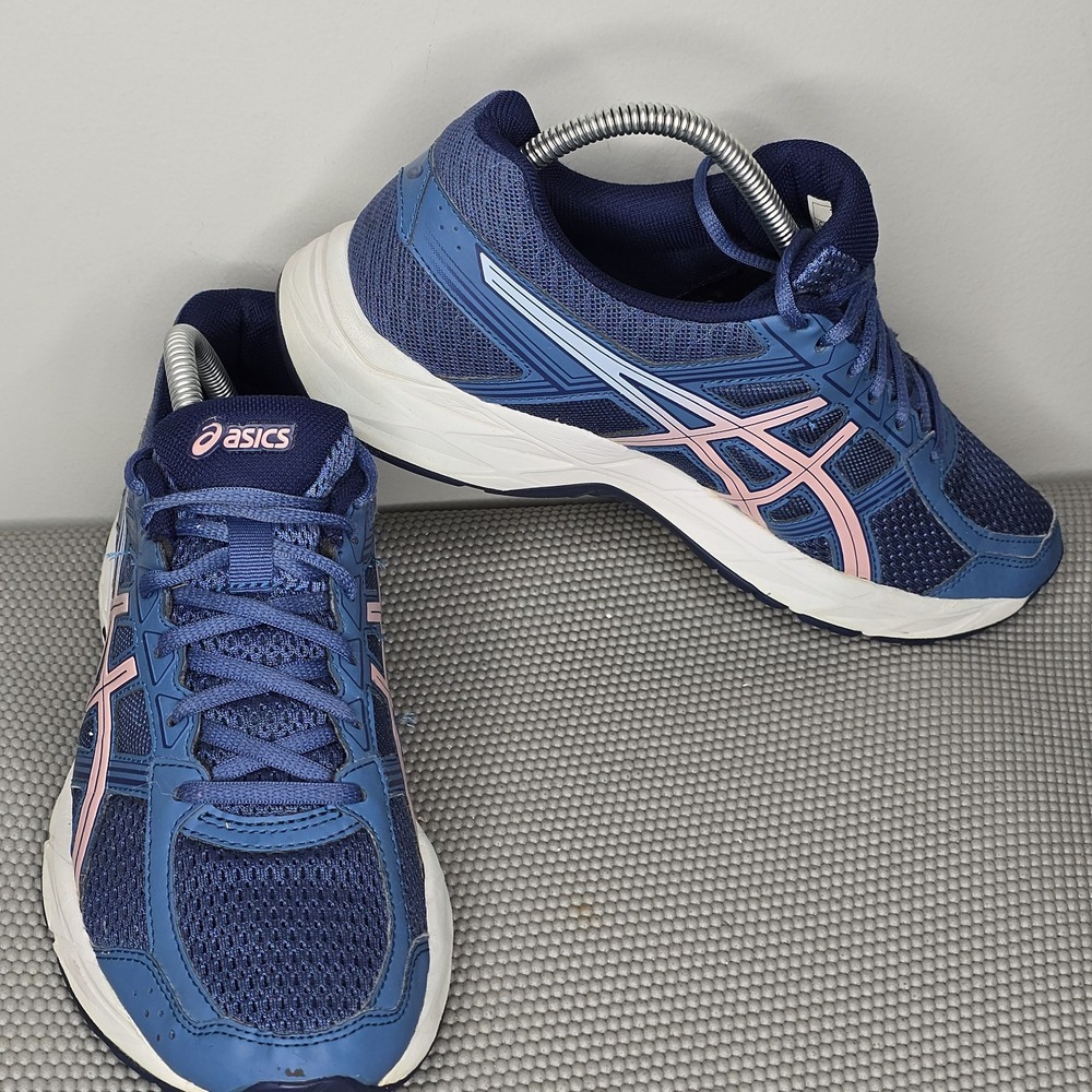 Asics Gel Contend 4 Women's Blue  Athletic Running Training Shoes Size‎ 9 T765N - Picture 6 of 8